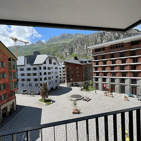 Spacious Corner Flat In Radisson Blu Gotthard Residences Andermatt Apartmán